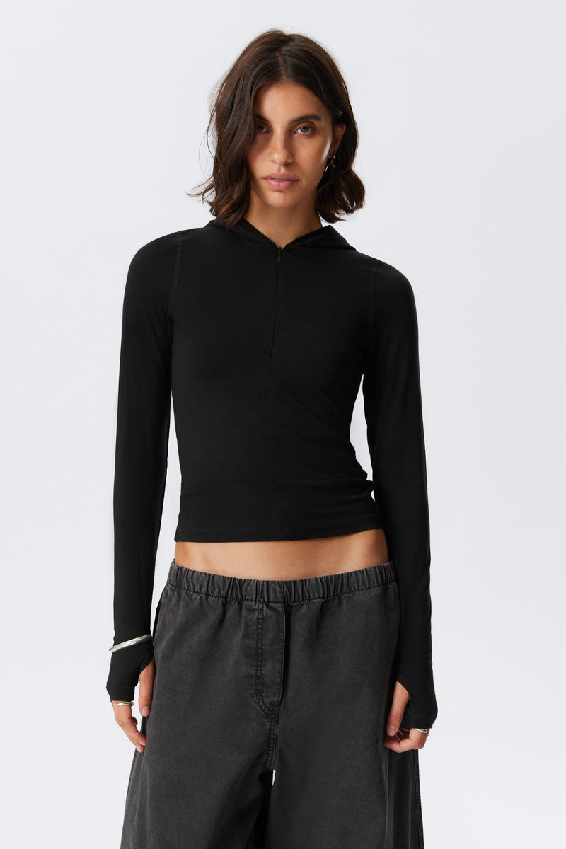 Slim Fit Lyocell Zip Hoodie Slim Fit Lyocell Zip Hoodie von Weekday