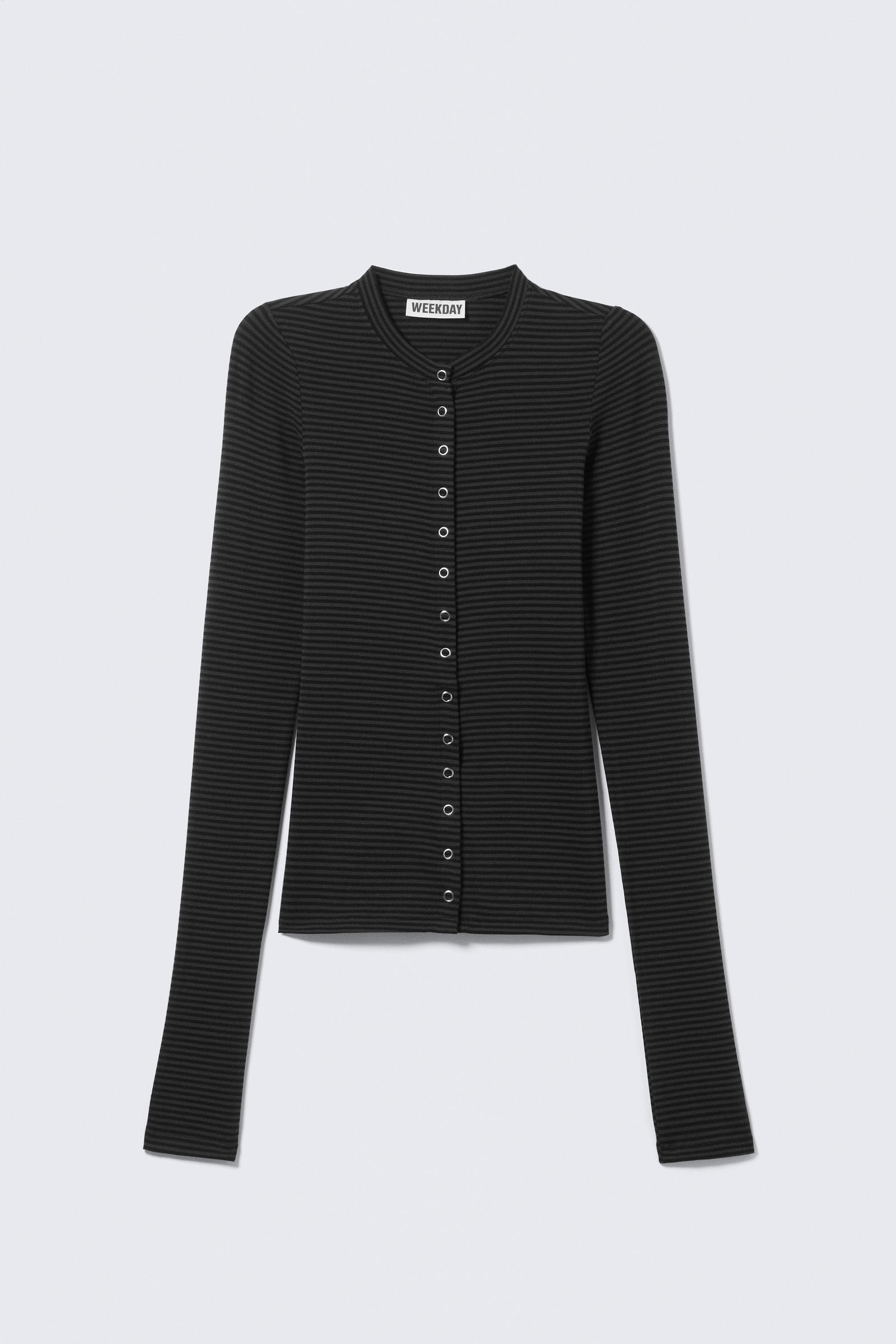 Slim Long-Sleeved Buttoned Cardigan von Weekday