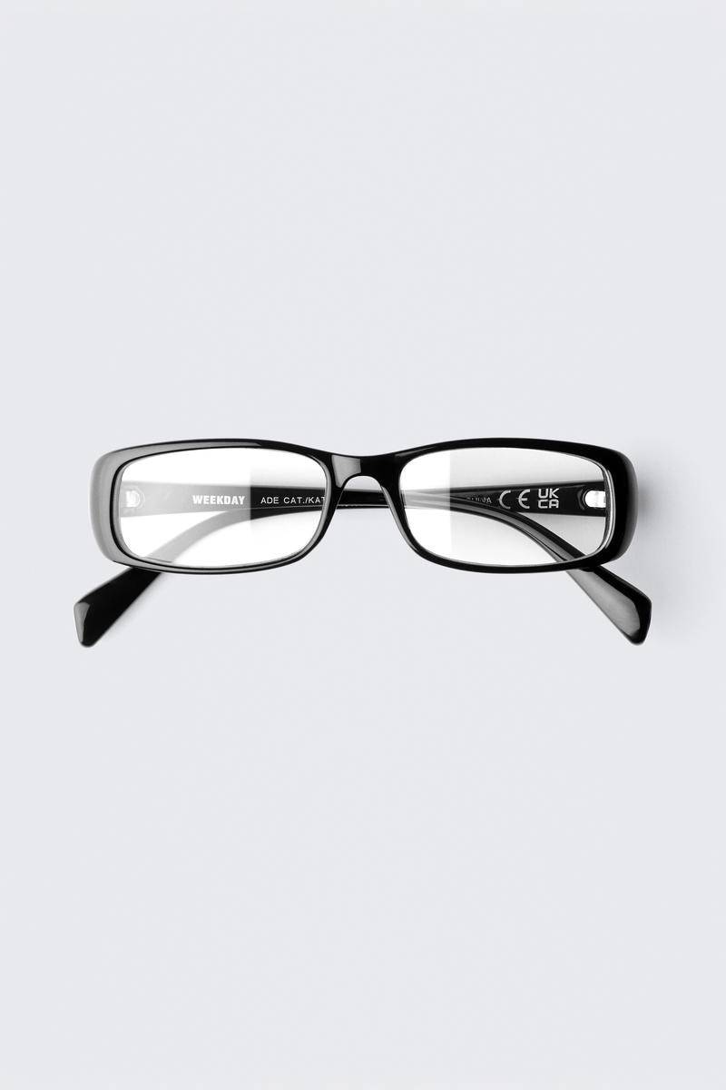 Slim Rectangular Tinted Sunglasses von Weekday
