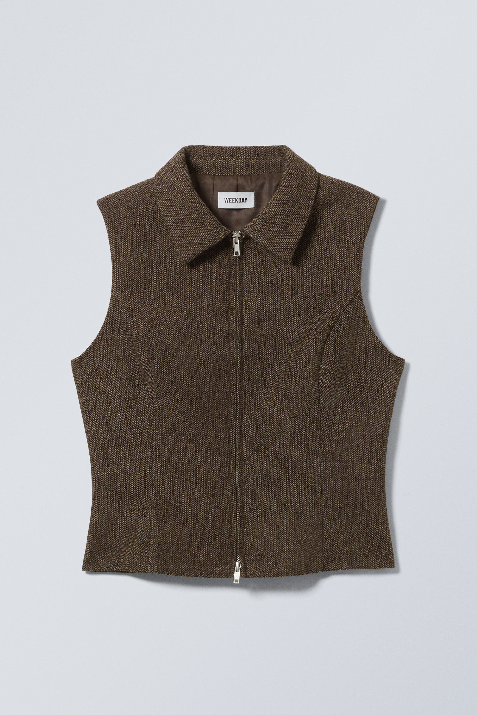 Slim Zip Vest Top Slim Zip Vest Top von Weekday