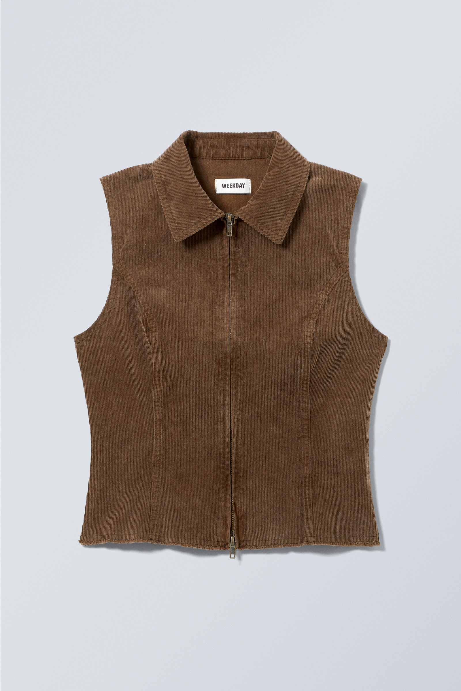 Slim Zip Vest Top von Weekday