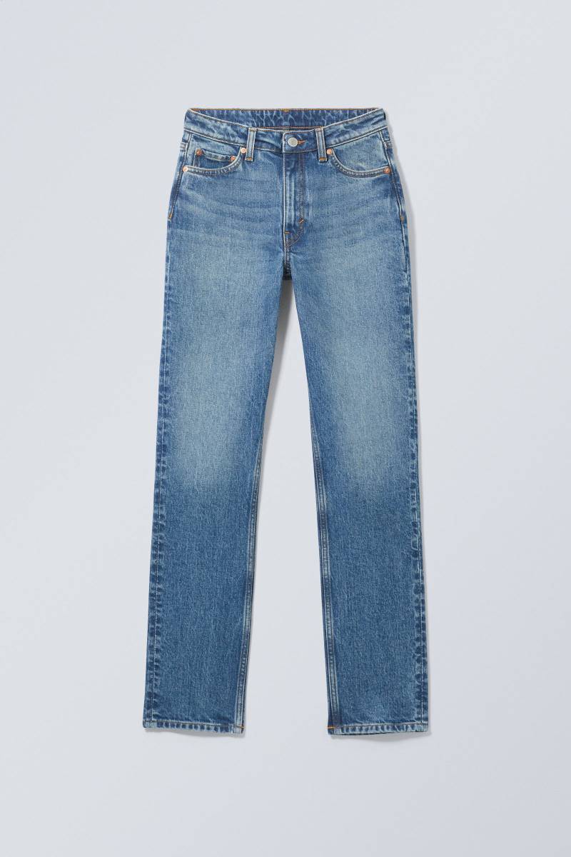 Smooth High Waisted Slim Leg Jeans von Weekday