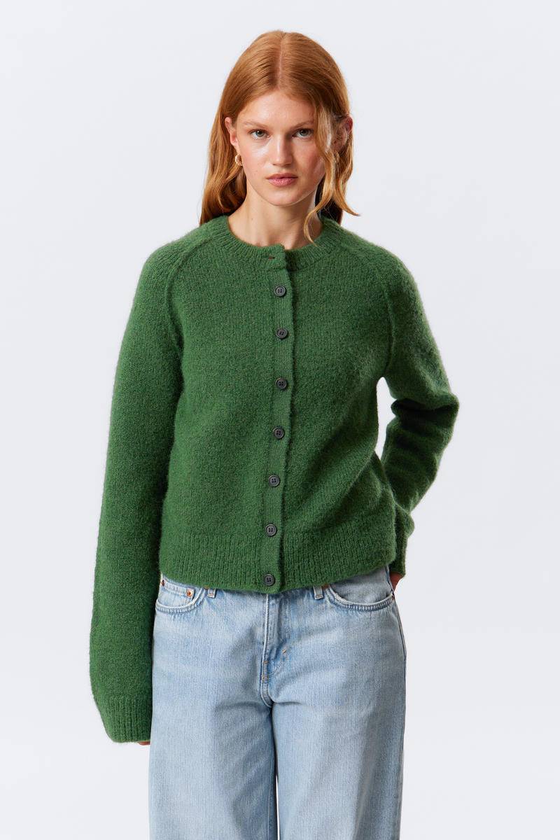 Soft Slim Fit Buttoned Cardigan von Weekday