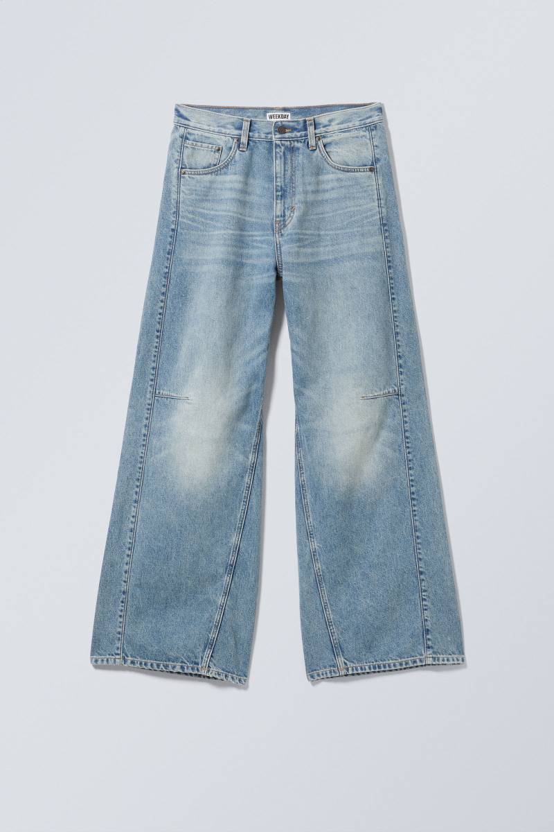 Solar Cut Loose Wide Leg Jeans von Weekday