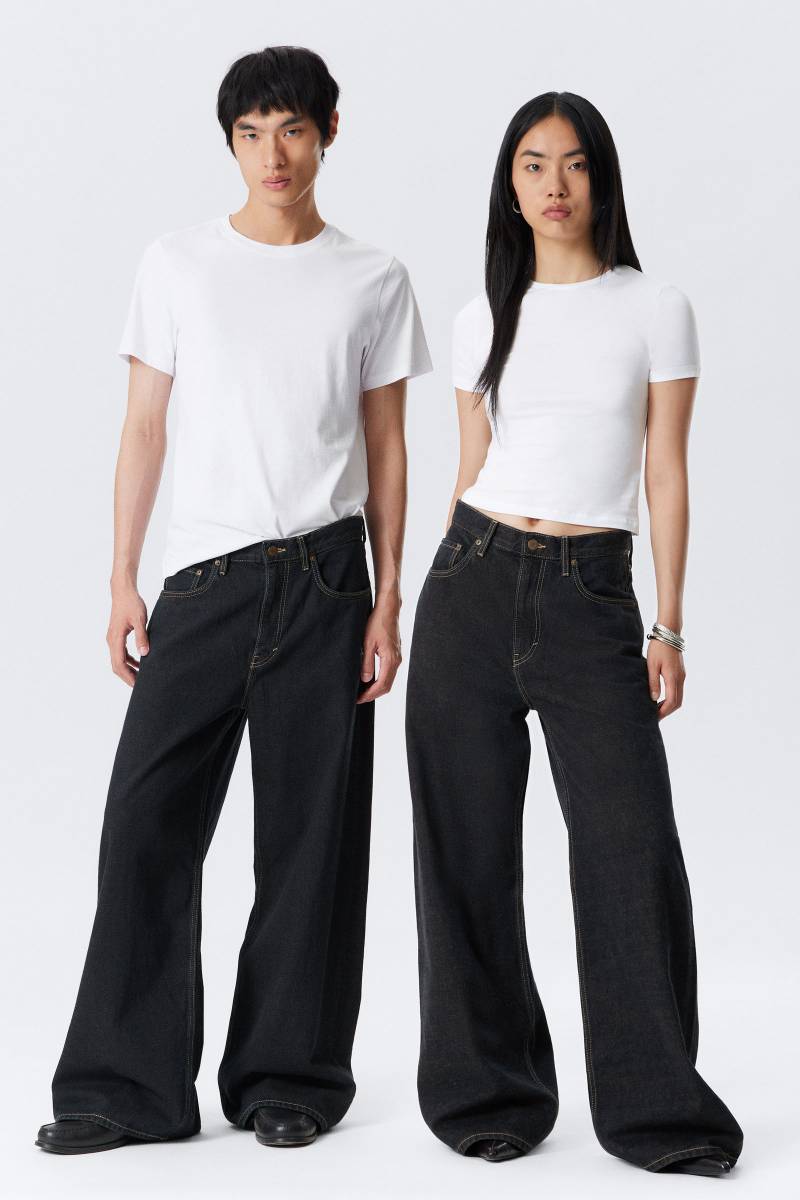 Solar Loose Wide Leg Unisex Jeans von Weekday