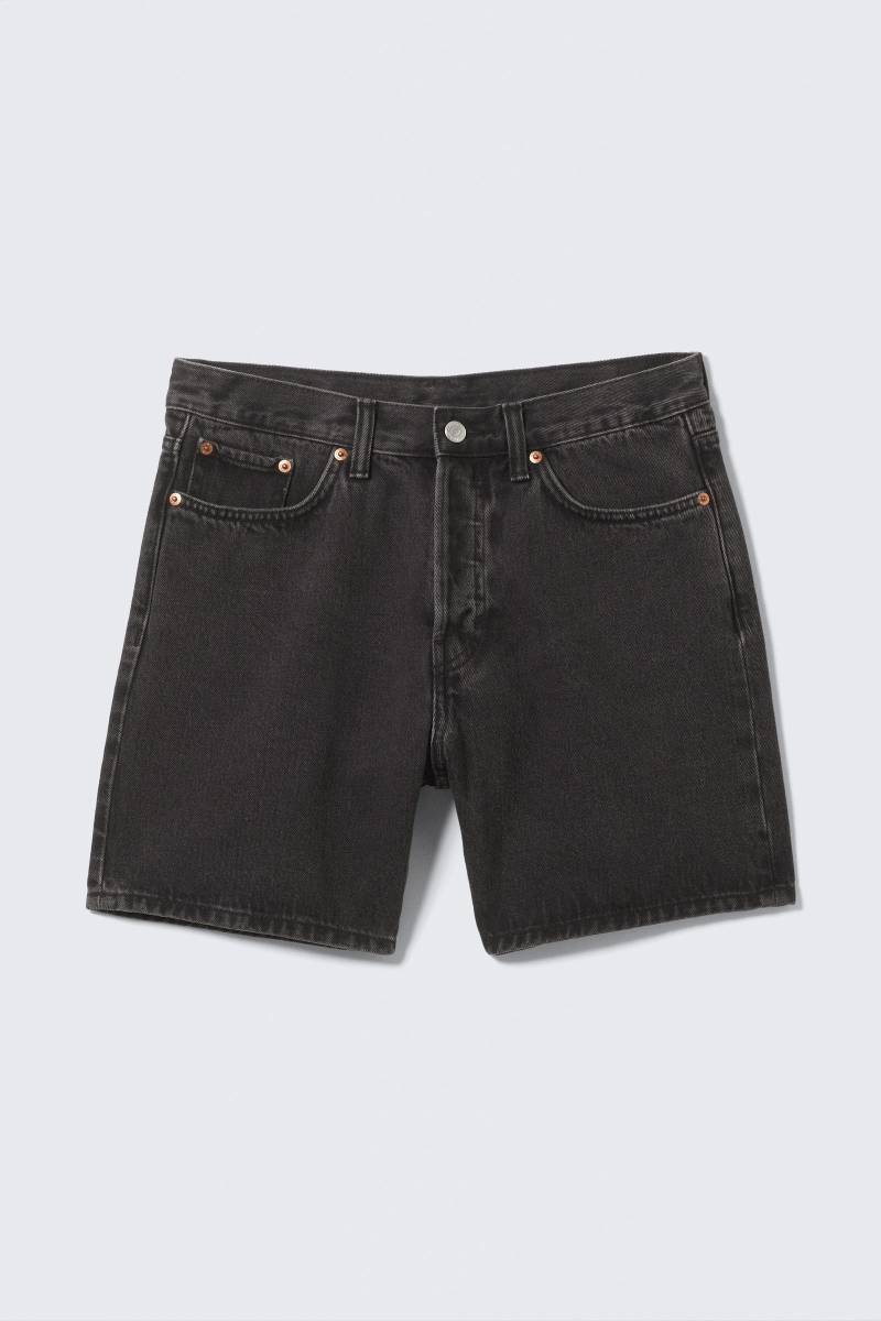 Space Relaxed Mid-thigh Denim Shorts von Weekday