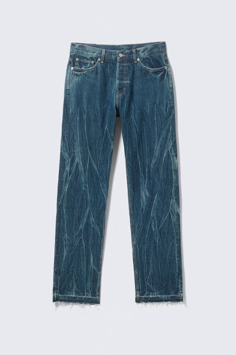 Space Split-Hem Relaxed Straight Leg Jeans von Weekday