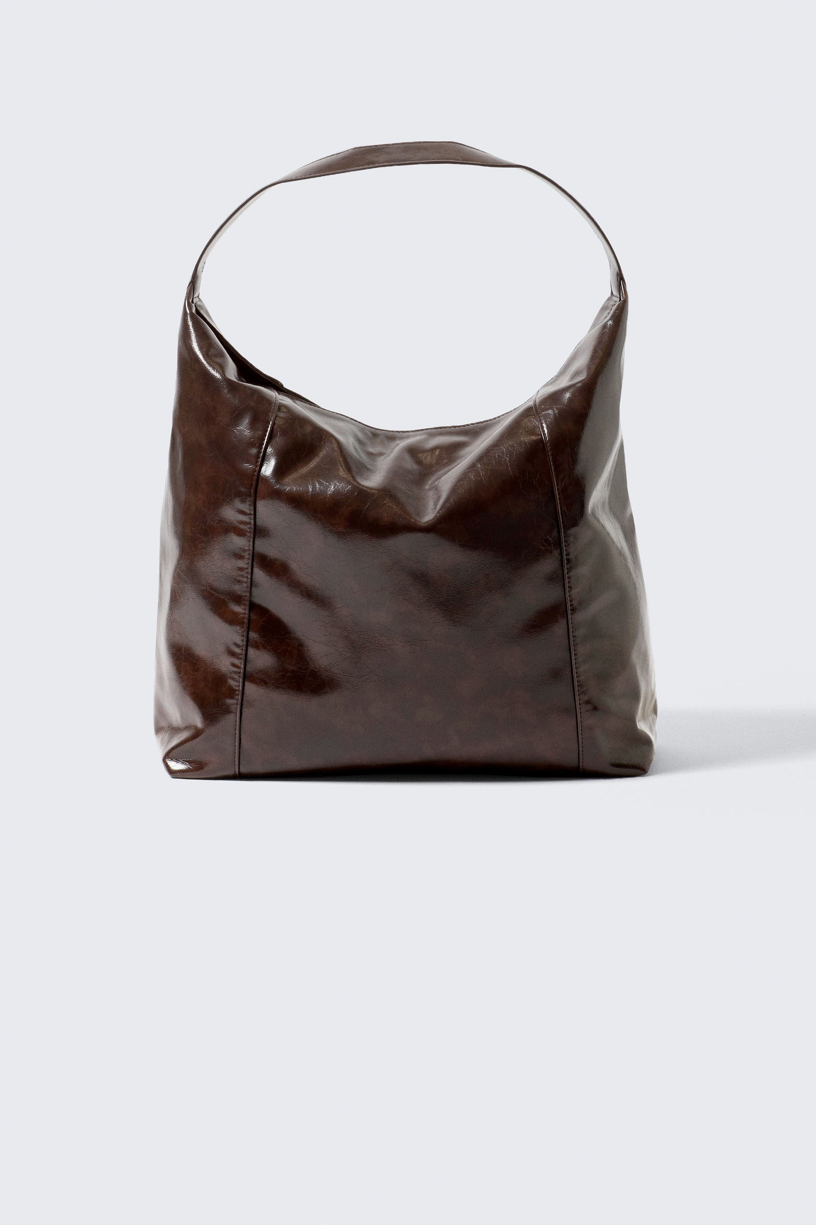 Square Faux Leather Shoulder Bag von Weekday