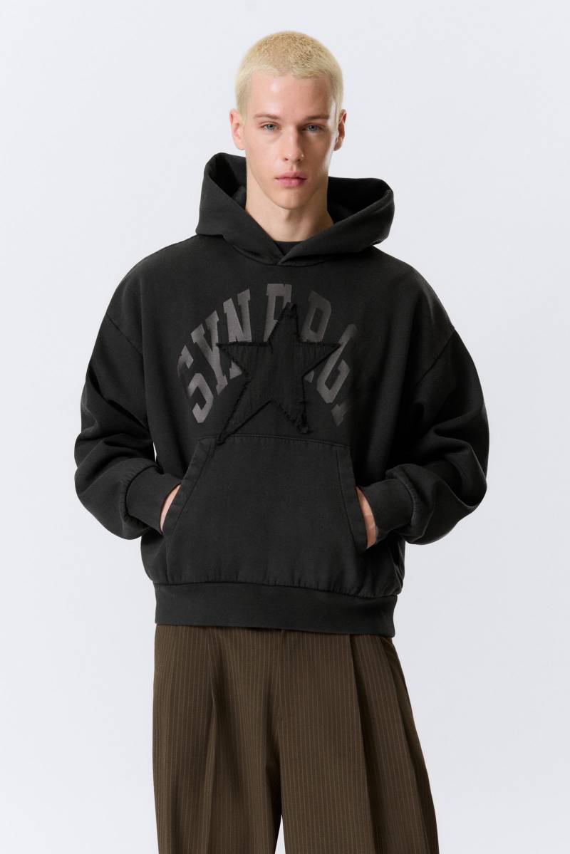 Square Loose Fit Graphic Hoodie von Weekday