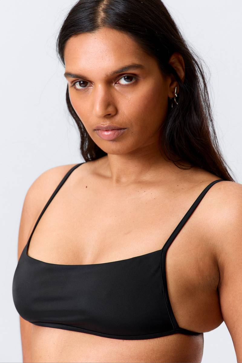 Square Neck Strappy Bikini Top von Weekday