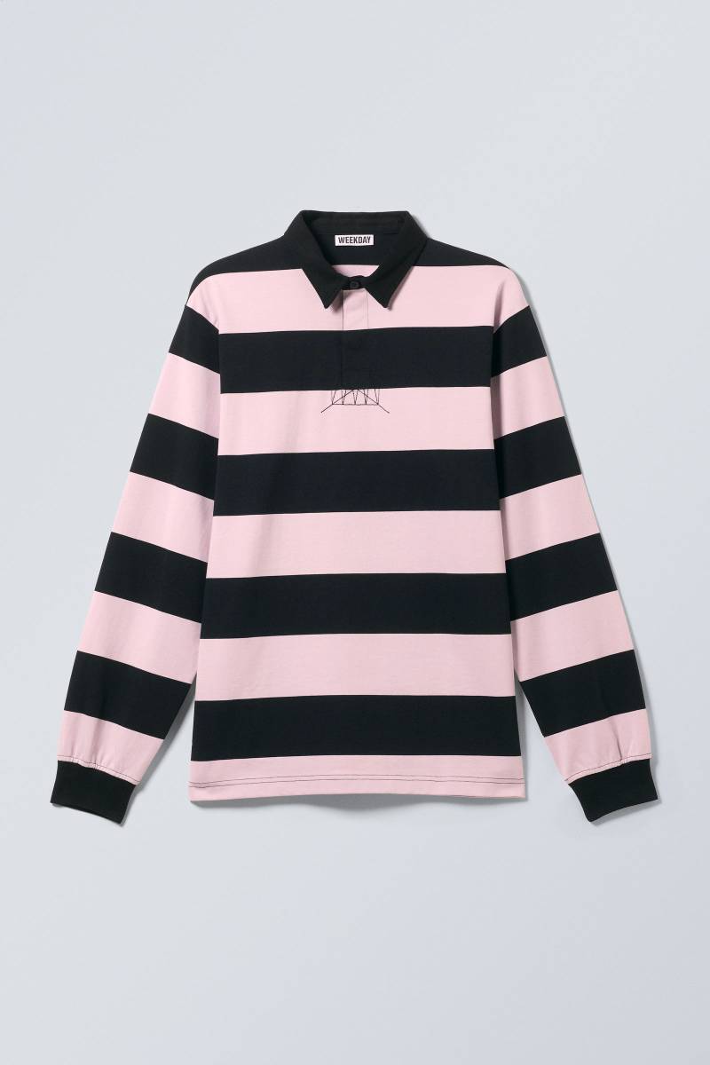 Striped Relaxed Fit Rugby Shirt Striped Relaxed Fit Rugby Shirt von Weekday