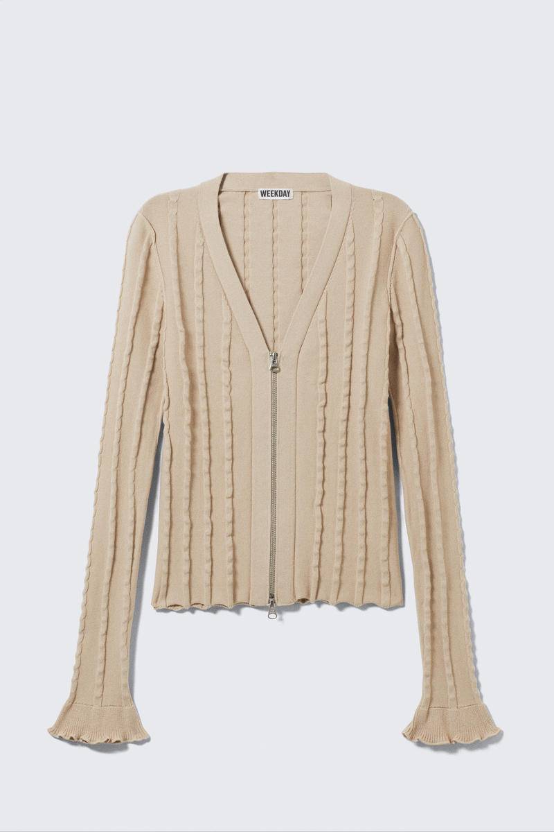Structured Zip-Cardigan von Weekday