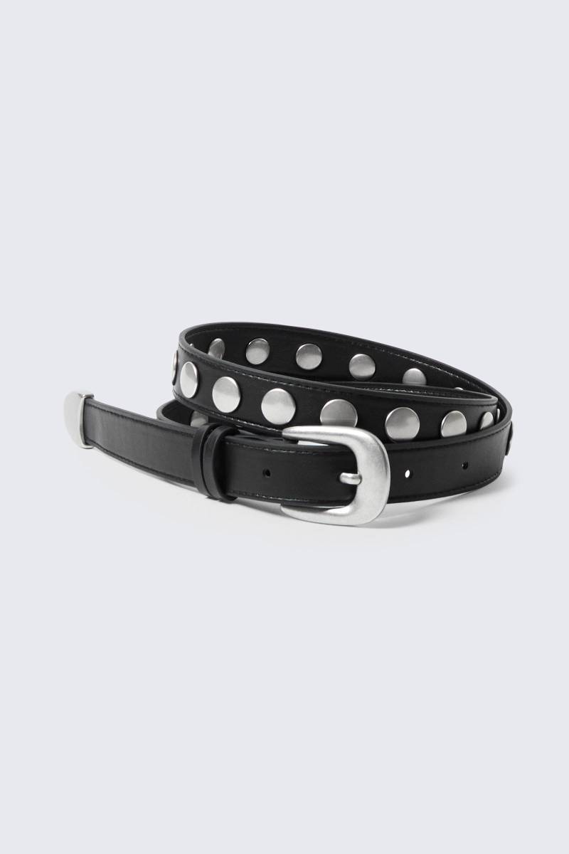 Studded Faux Leather Belt von Weekday