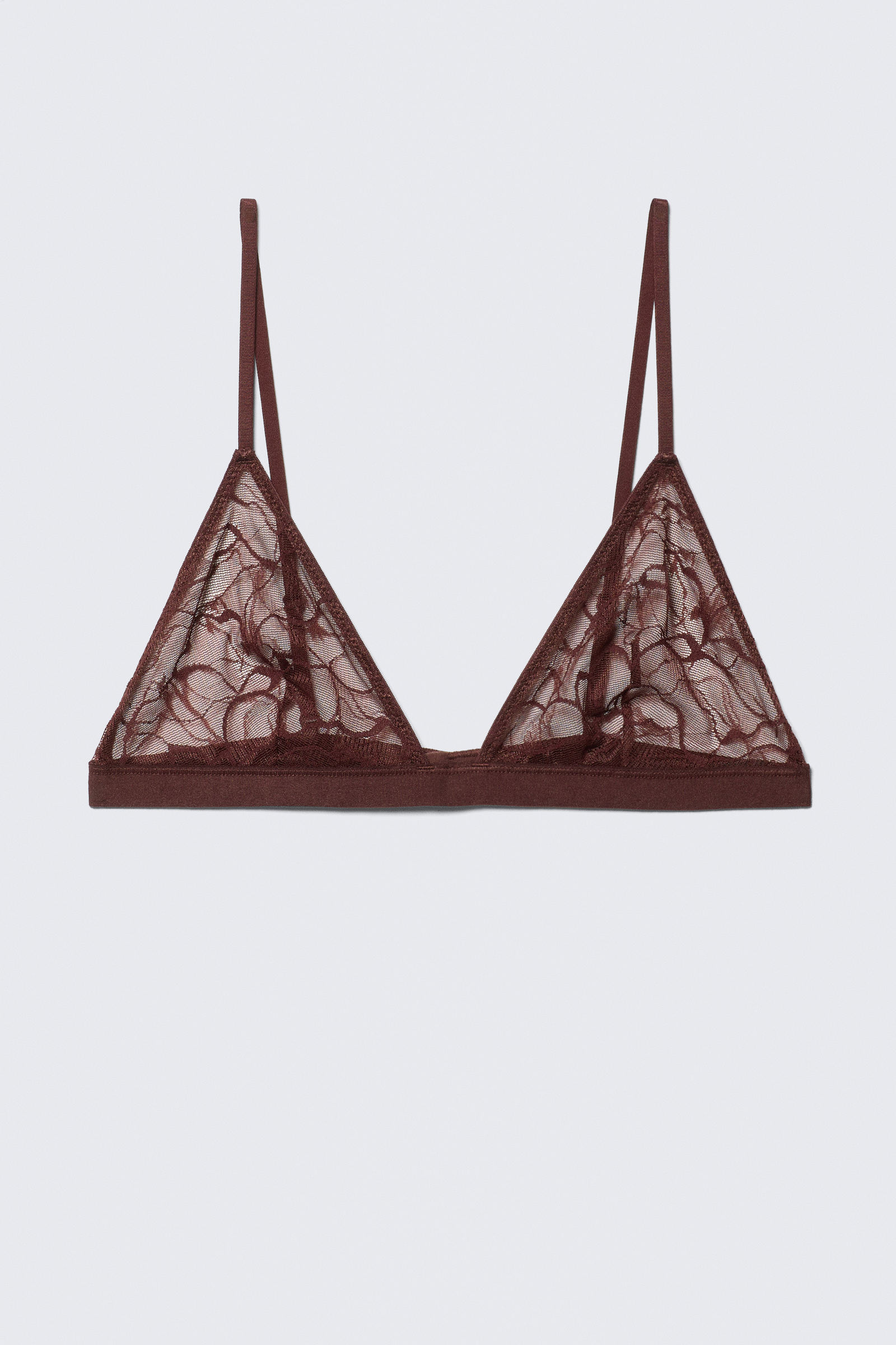 Swirly Lace Triangle Bra von Weekday