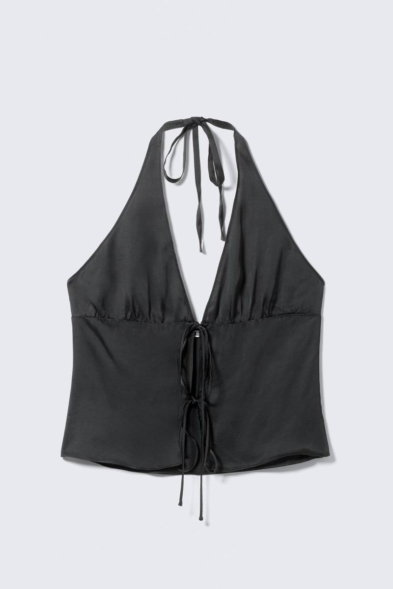 Tie-Front Halterneck Top von Weekday