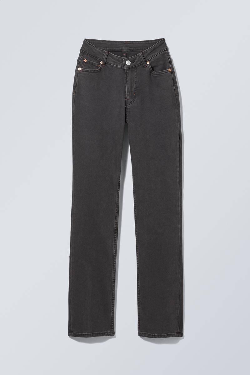 Twig Curve Mid Rise Slim Straight Leg Jeans von Weekday
