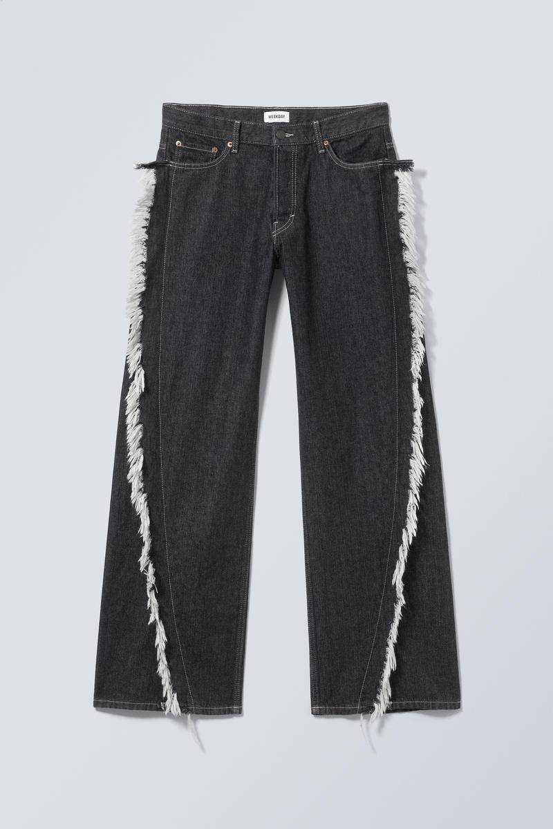 Twist Relaxed Frayed Jeans von Weekday