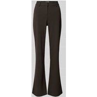 WEEKDAY Flared Stoffhose mit Gesäßtaschen Modell 'Kate' in Schoko, Größe 40 von Weekday