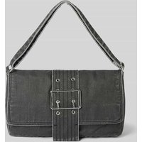 WEEKDAY Handtasche in Denim-Optik Modell 'Kylie' in Black, Größe One Size von Weekday