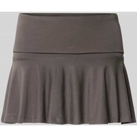 WEEKDAY Minirock mit breitem elastischem Bund Modell 'Elli' in Dunkelgrau, Größe XS von Weekday