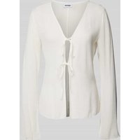 WEEKDAY Regular Fit Bluse aus Viskose-Mix mit V-Ausschnitt in Offwhite, Größe M WEEKDAY Regular Fit Bluse aus Viskose-Mix mit V-Ausschnitt in Offwhite, Größe M von Weekday