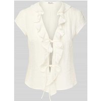WEEKDAY Regular Fit Blusentop mit Strukturmuster Modell 'Liv' in Offwhite, Größe M von Weekday