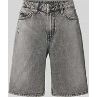 WEEKDAY Regular Fit Jeansshorts im 5-Pocket-Design Modell 'MONTEREY' in Dunkelgrau, Größe 27 von Weekday