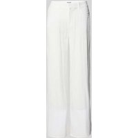WEEKDAY Straight Leg Stoffhose in Crinkle-Optik Modell 'Sander' in Offwhite, Größe 40 von Weekday