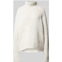 WEEKDAY Strickpullover mit Rollkragen Modell 'Elvine' in Anthrazit, Größe M von Weekday