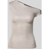 WEEKDAY Tanktop mit One-Shoulder-Träger in Hellgrau, Größe XS von Weekday