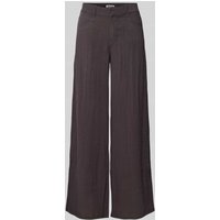WEEKDAY Wide Leg Stoffhose in Crinkle-Optik Modell 'Sander' in Black, Größe 38 von Weekday