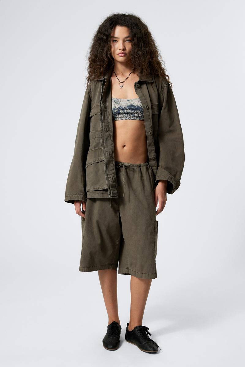 Washed Loose Fit Ripstop Jacket von Weekday