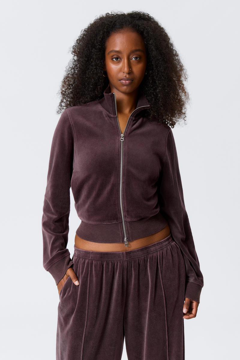 Washed Velvet Mini Jacket von Weekday