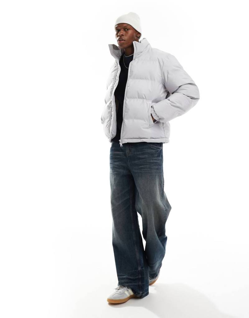 Weekday - Cole - Steppjacke in Hellgrau von Weekday