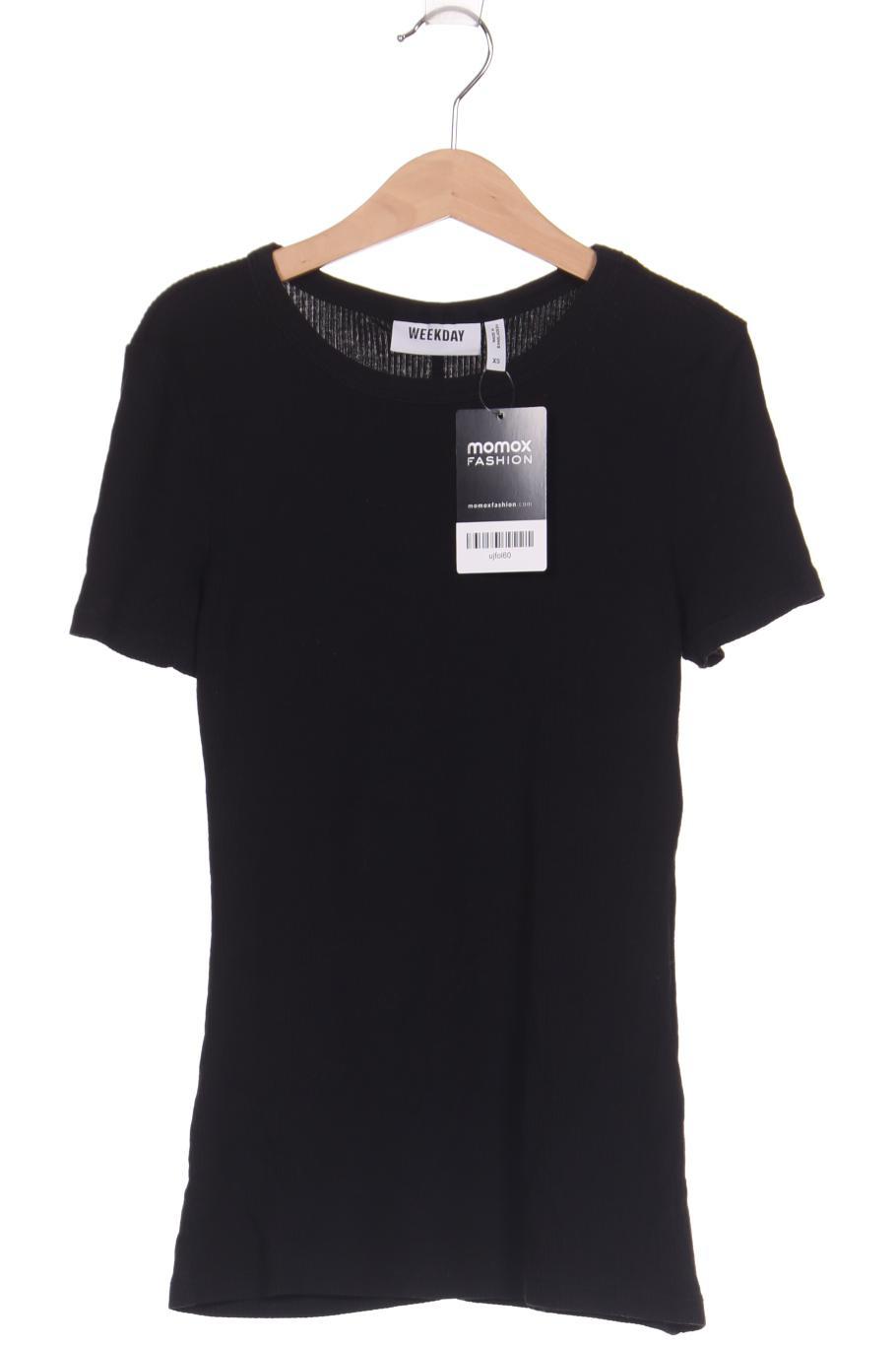 Weekday Damen T-Shirt, schwarz, Gr. 34 von Weekday