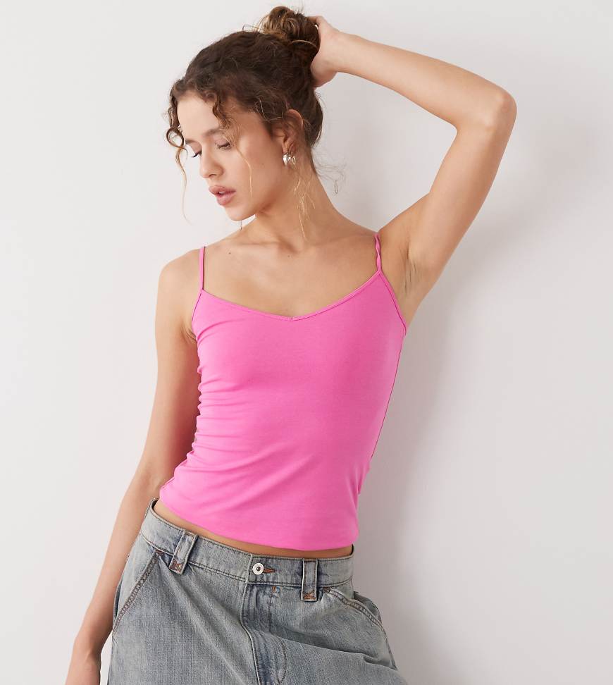 Weekday - Demi - Trägertop in Rosa, exklusiv bei ASOS von Weekday
