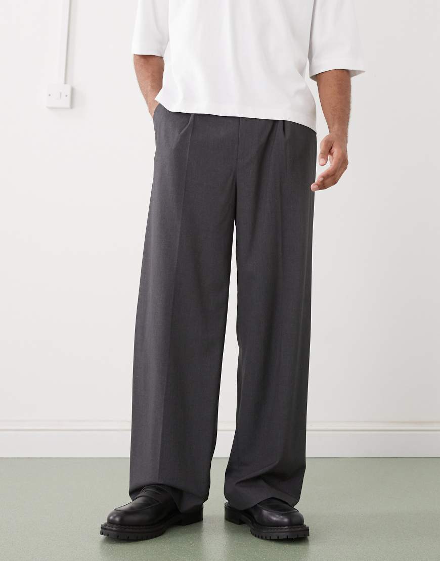 Weekday - Elegante Loose-Fit-Hose in meliertem Grau von Weekday