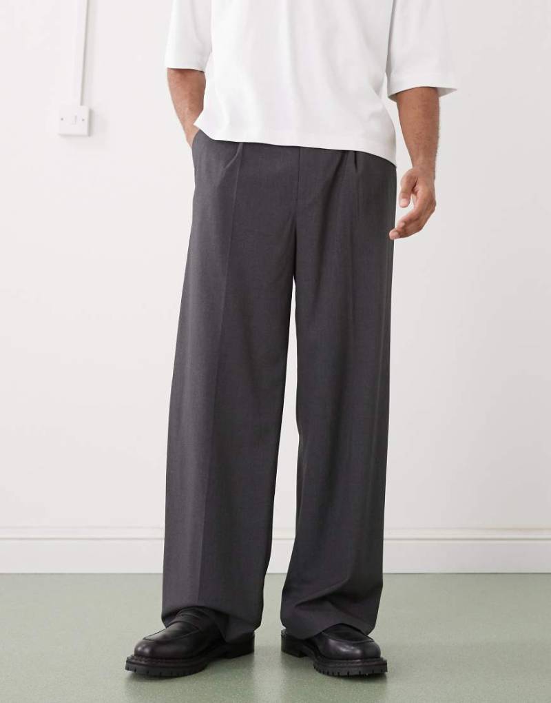 Weekday - Elegante Loose-Fit-Hose in meliertem Grau von Weekday