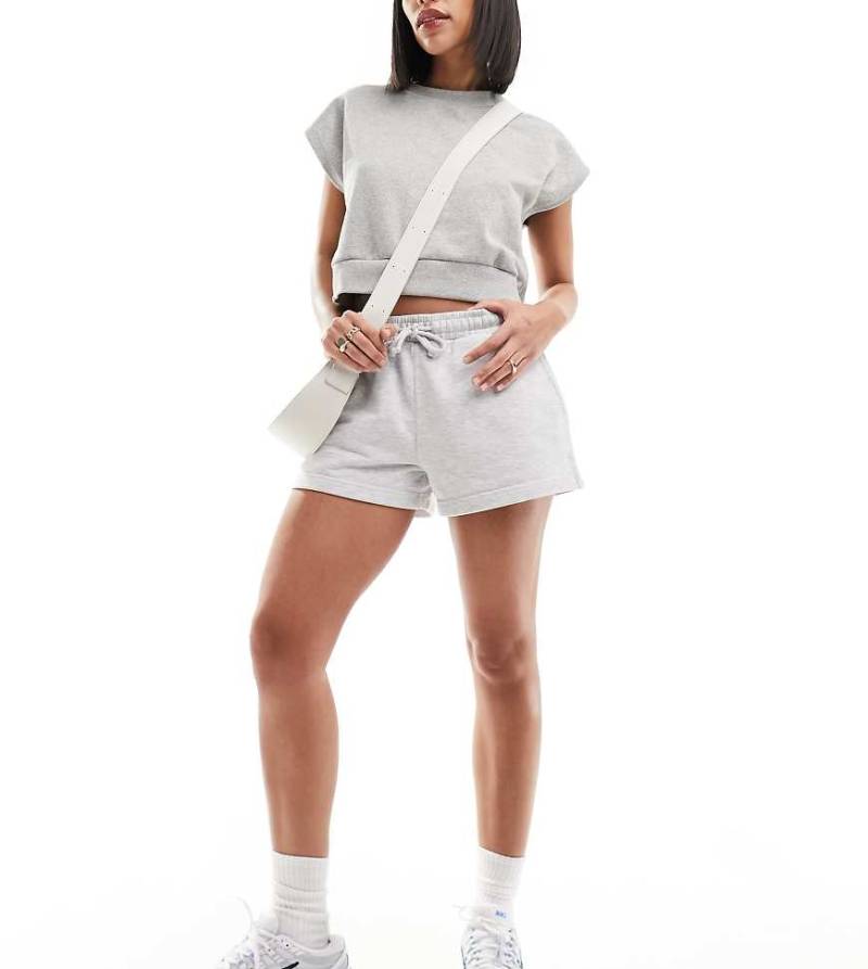 Weekday - Essence - Jersey-Shorts in Graumeliert, exklusiv bei ASOS von Weekday