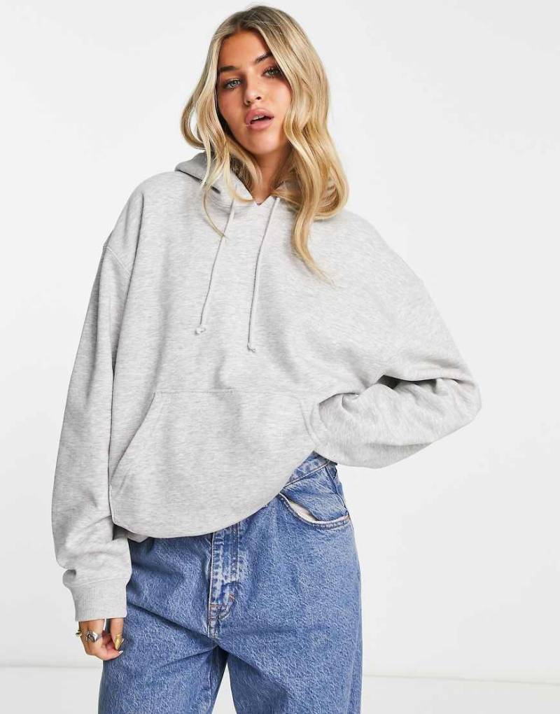 Weekday - Essence - Kapuzenpullover in Grau von Weekday