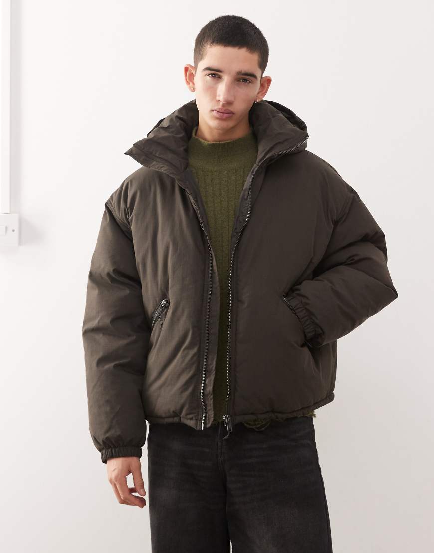 Weekday - Floyd - Gesteppte Bomberjacke in Schokoladenbraun-Brown Weekday - Floyd - Gesteppte Bomberjacke in Schokoladenbraun-Brown von Weekday
