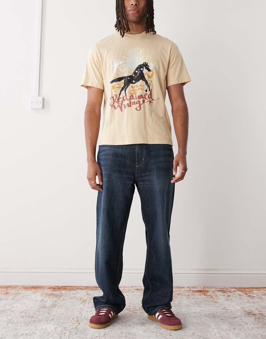 Weekday - Galaxy - Lässige Jeans in dunkelblauer Waschung mit lockerem Schnitt von Weekday