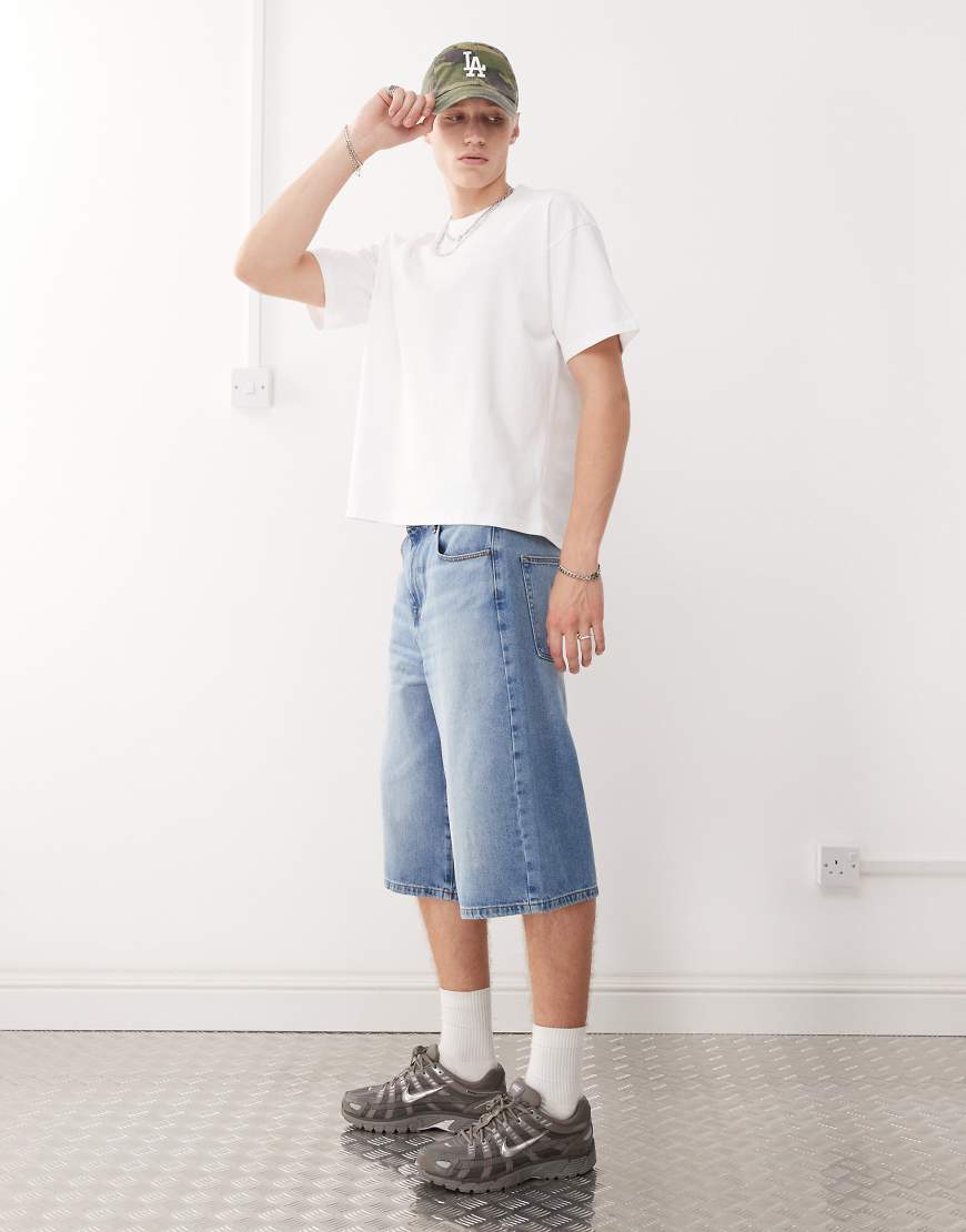 Weekday - Great - Kastiges T-Shirt in Weiß von Weekday