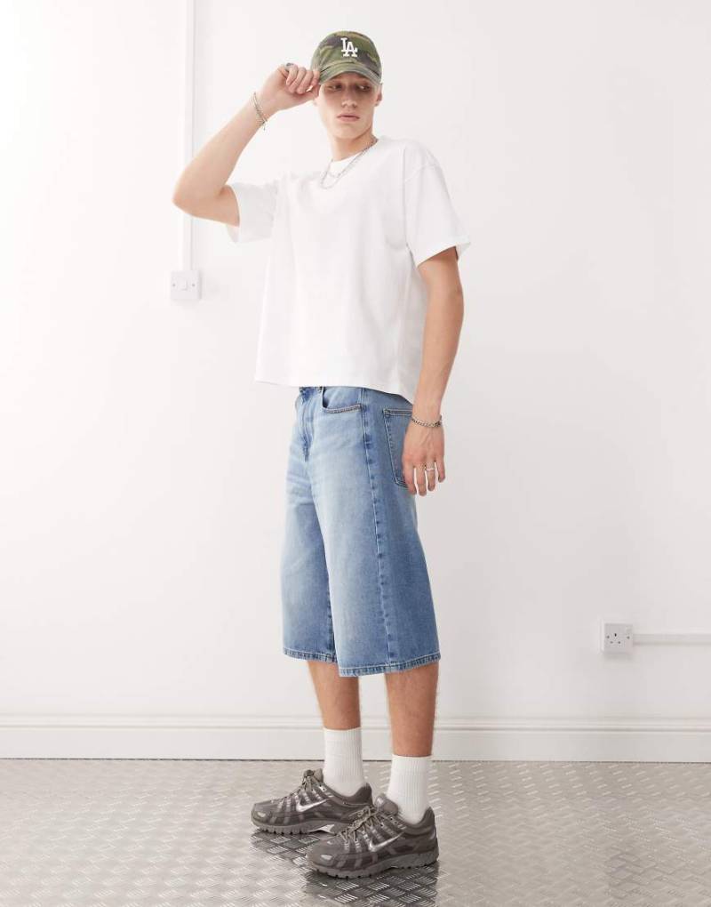 Weekday - Great - Kastiges T-Shirt in Weiß von Weekday