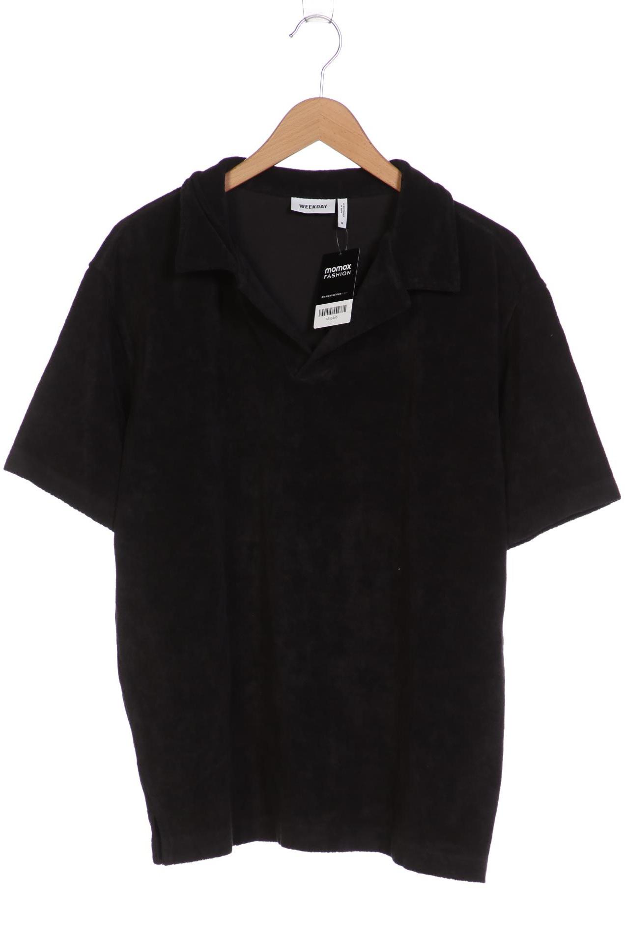 Weekday Herren Poloshirt, schwarz, Gr. 48 von Weekday