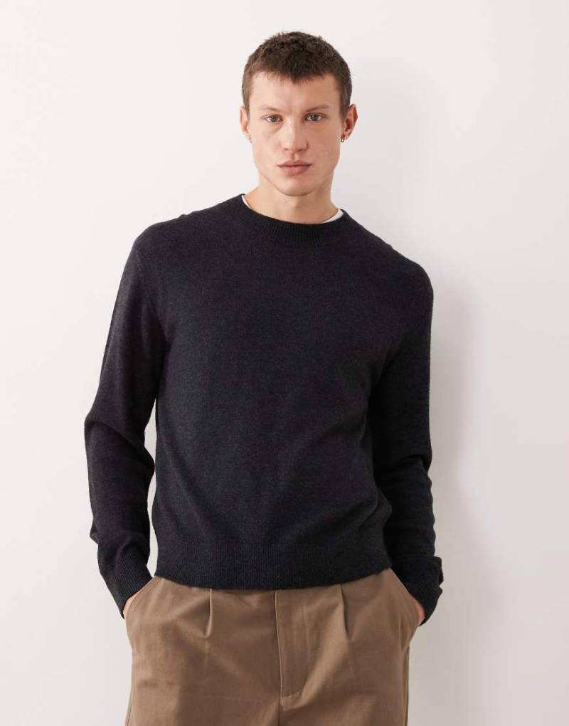 Weekday - Hochwertiger Pullover aus Wollmix in Schwarz von Weekday