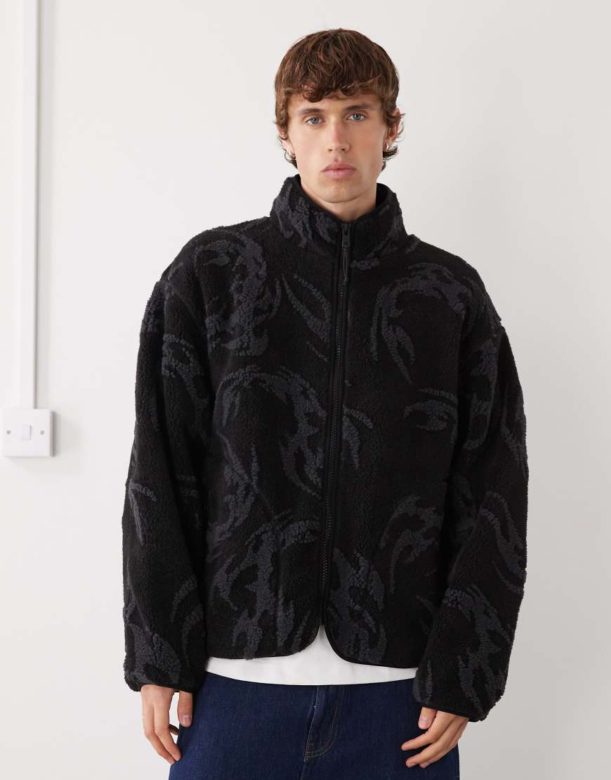 Weekday - Jacke aus Jacquard-Flor in Schwarz von Weekday