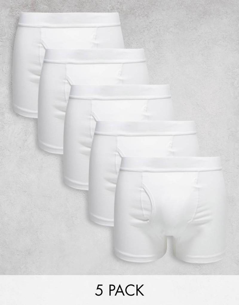 Weekday - Johnny - 5er-Pack Boxershorts in Weiß von Weekday