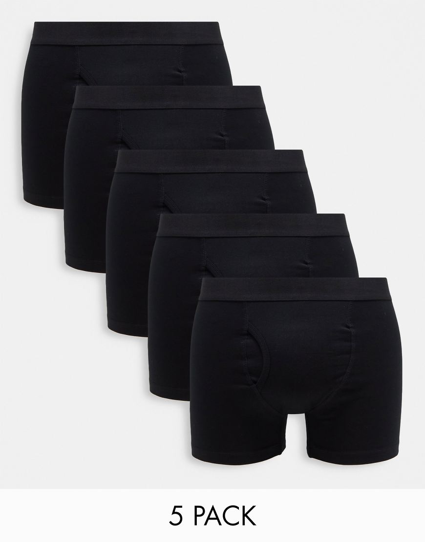 Weekday - Johnny - Schwarze Boxershorts im 5er-Set von Weekday