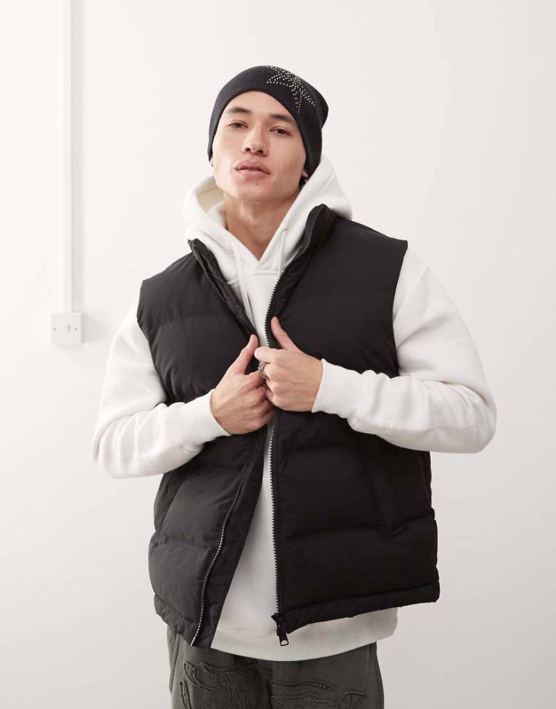 Weekday - Kip - Steppweste in Schwarz von Weekday